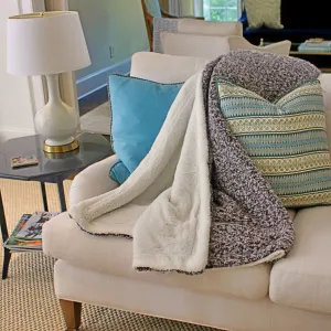Kristiansand Plush Sherpa Blanket by Nordic Fleece