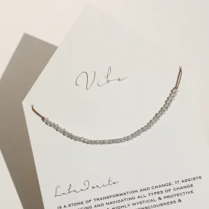 LABRADORITE BEADED NECKLACE