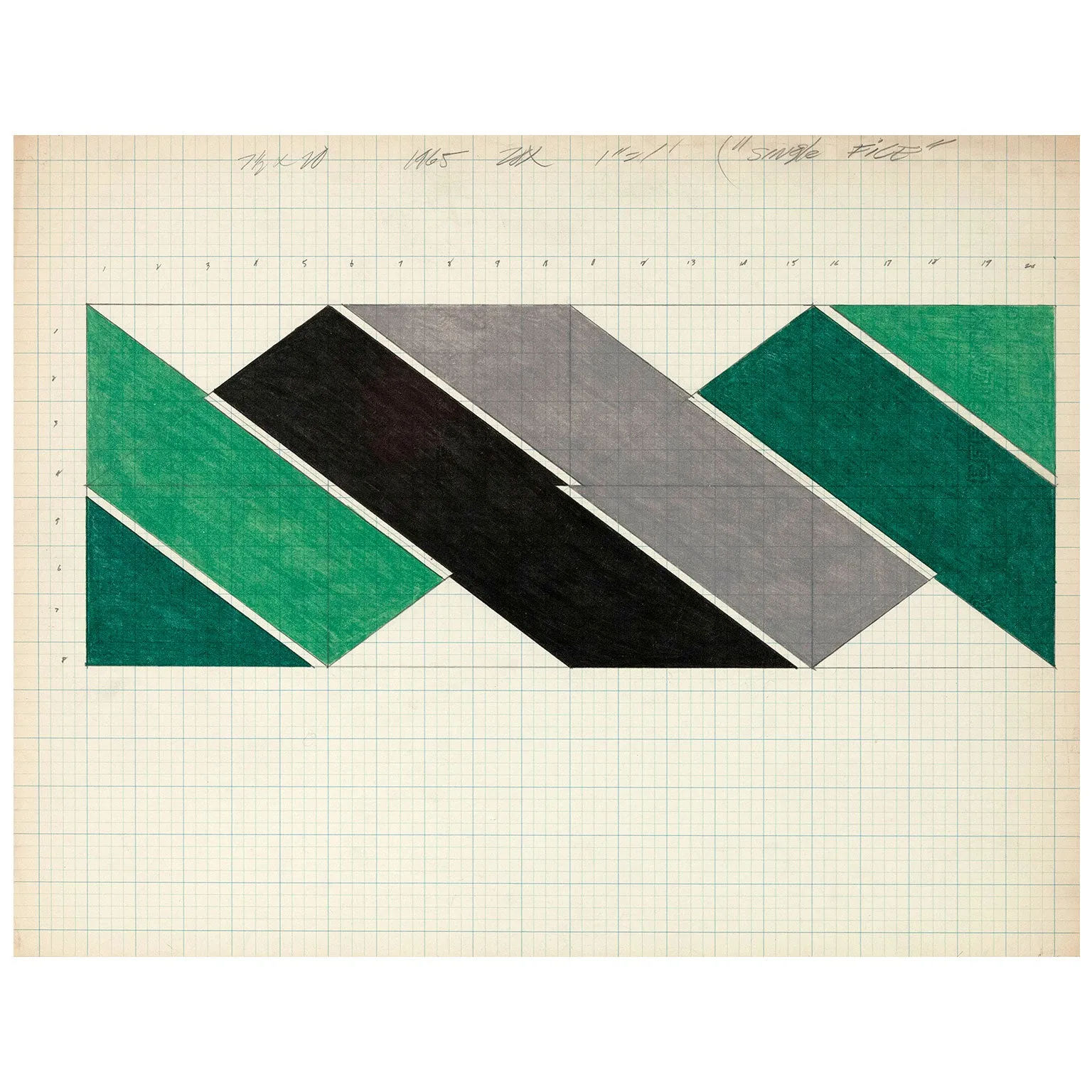 LARRY ZOX "SINGLE FILE", 1965