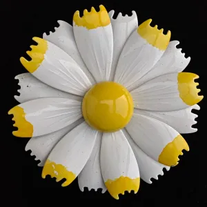 Late 60s/ Early 70s Daisy Enamel Brooch