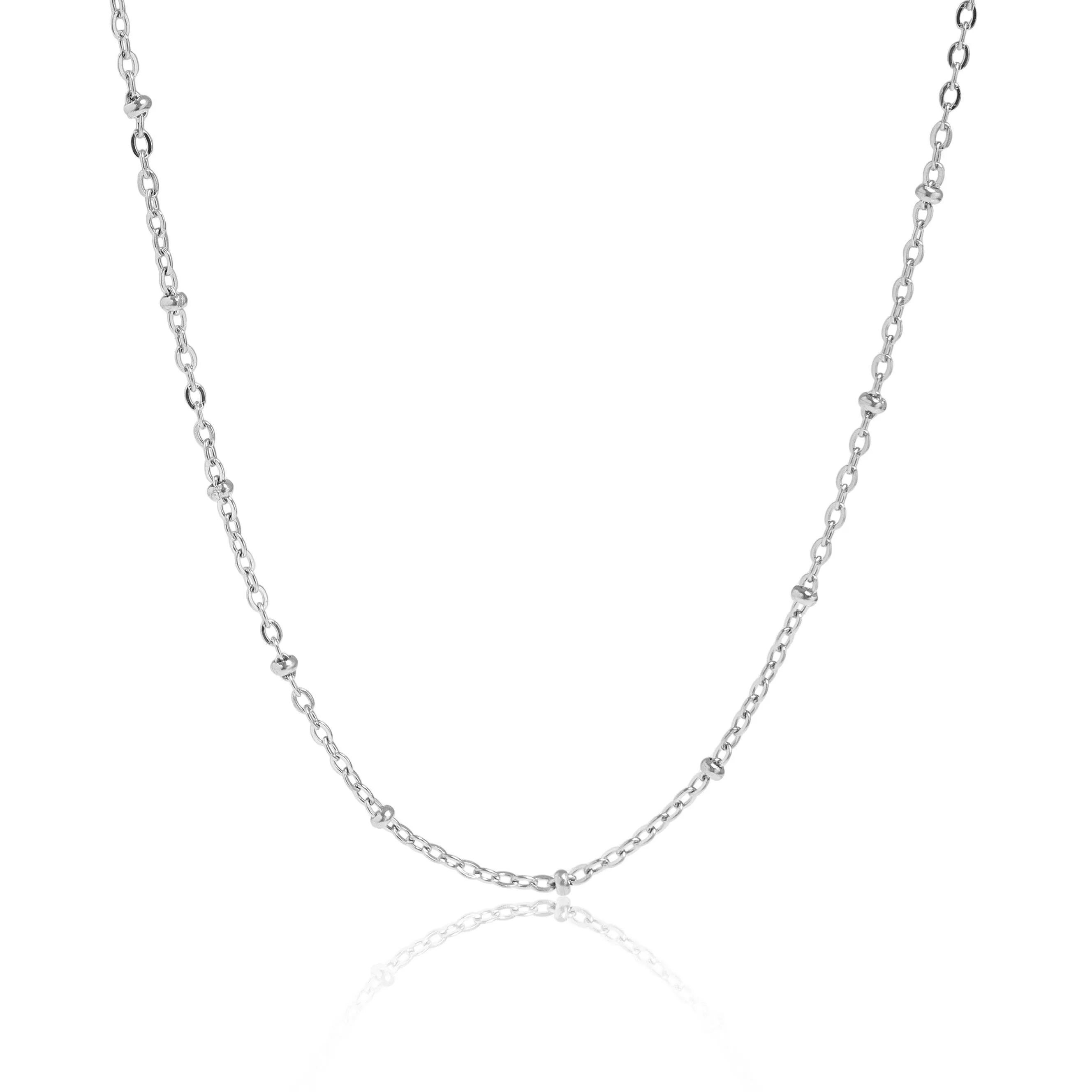 Lauren 18K Gold PVD and Stainless Steel PVD Satellite Chain Necklace