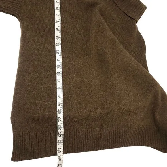 Lauren Ralph Lauren Sweater Short Sleeve Turtle Neck Wool Rabbit Hair Size M/L