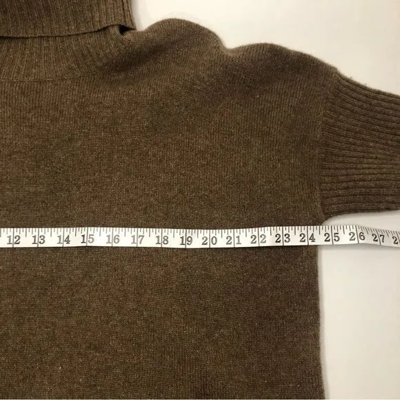 Lauren Ralph Lauren Sweater Short Sleeve Turtle Neck Wool Rabbit Hair Size M/L