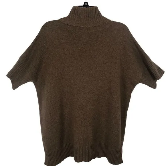 Lauren Ralph Lauren Sweater Short Sleeve Turtle Neck Wool Rabbit Hair Size M/L