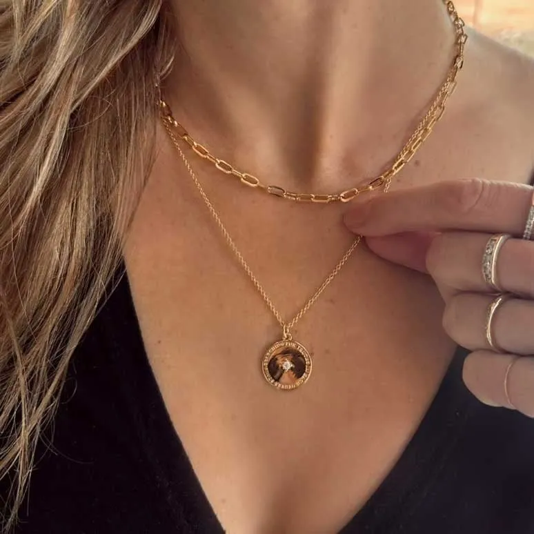 Layered Gold Coin Necklace