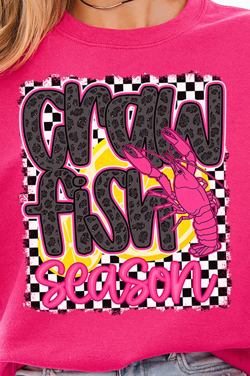 Leopard Luxe Crawfish Season Unisex NuBlend Crew Sweatshirt