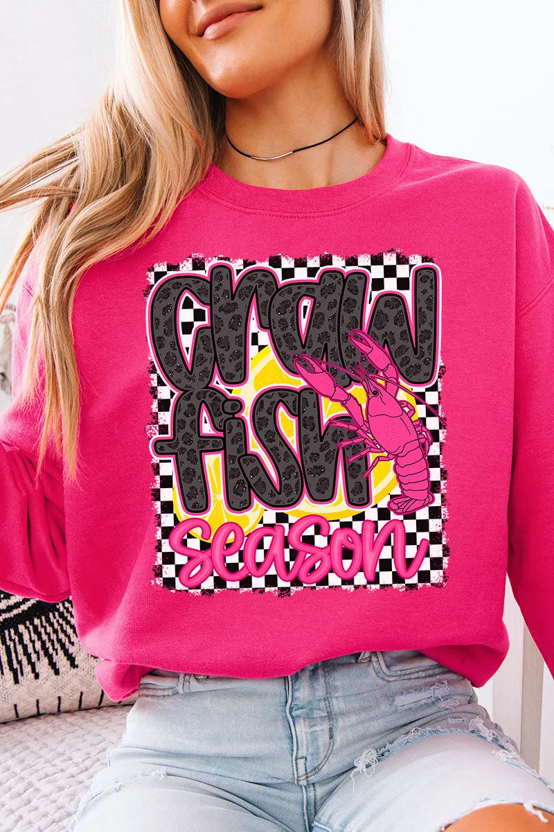 Leopard Luxe Crawfish Season Unisex NuBlend Crew Sweatshirt