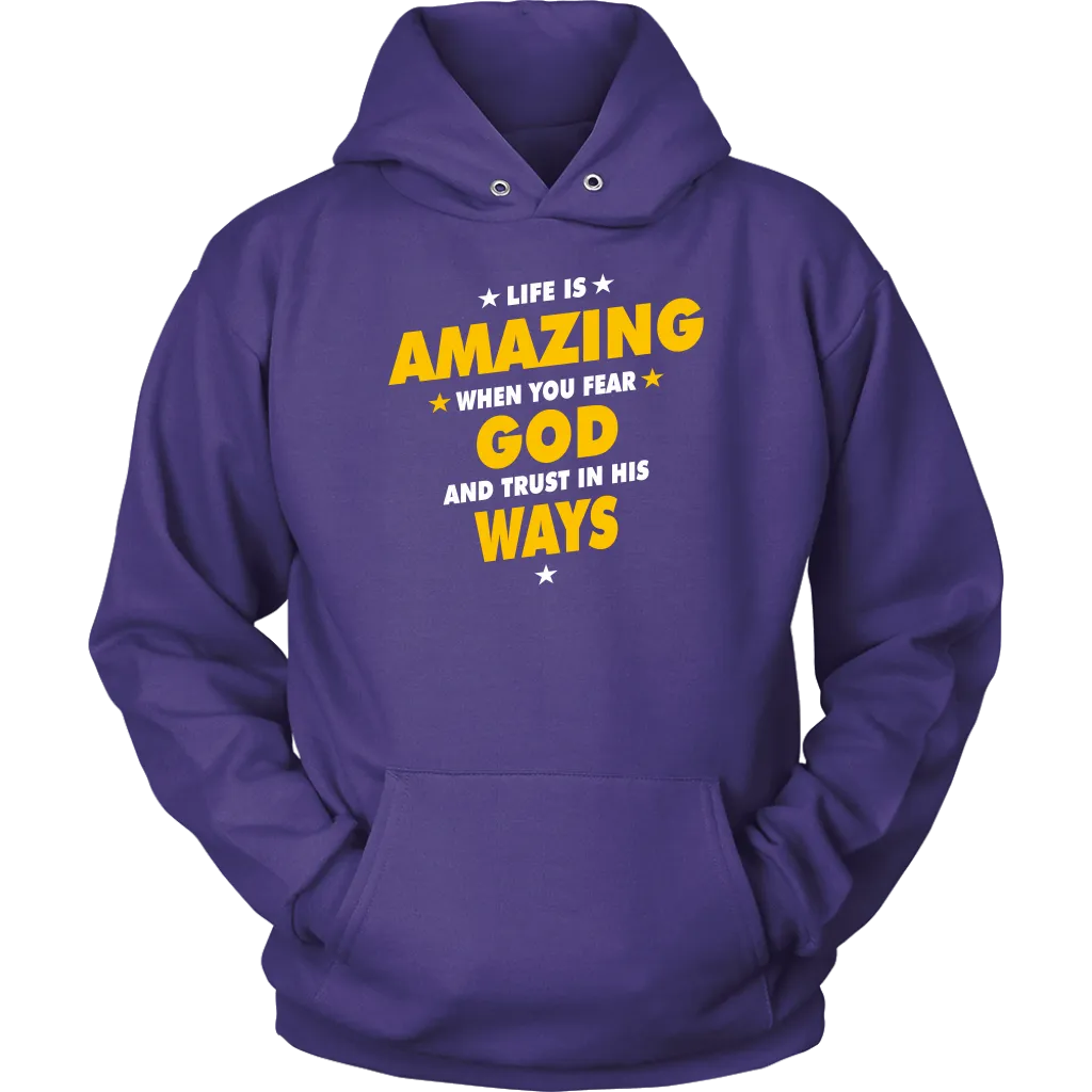 Life Is Amazing When You Fear God Unisex Hoodie Part 2