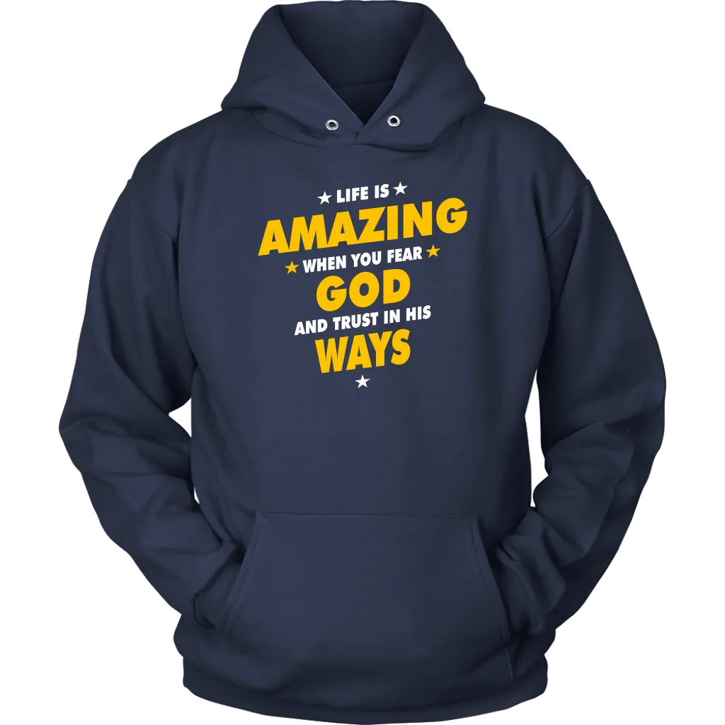Life Is Amazing When You Fear God Unisex Hoodie Part 2