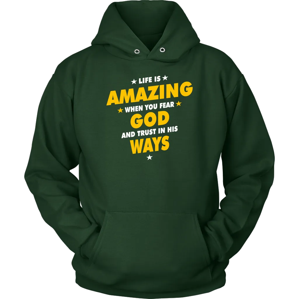 Life Is Amazing When You Fear God Unisex Hoodie Part 2