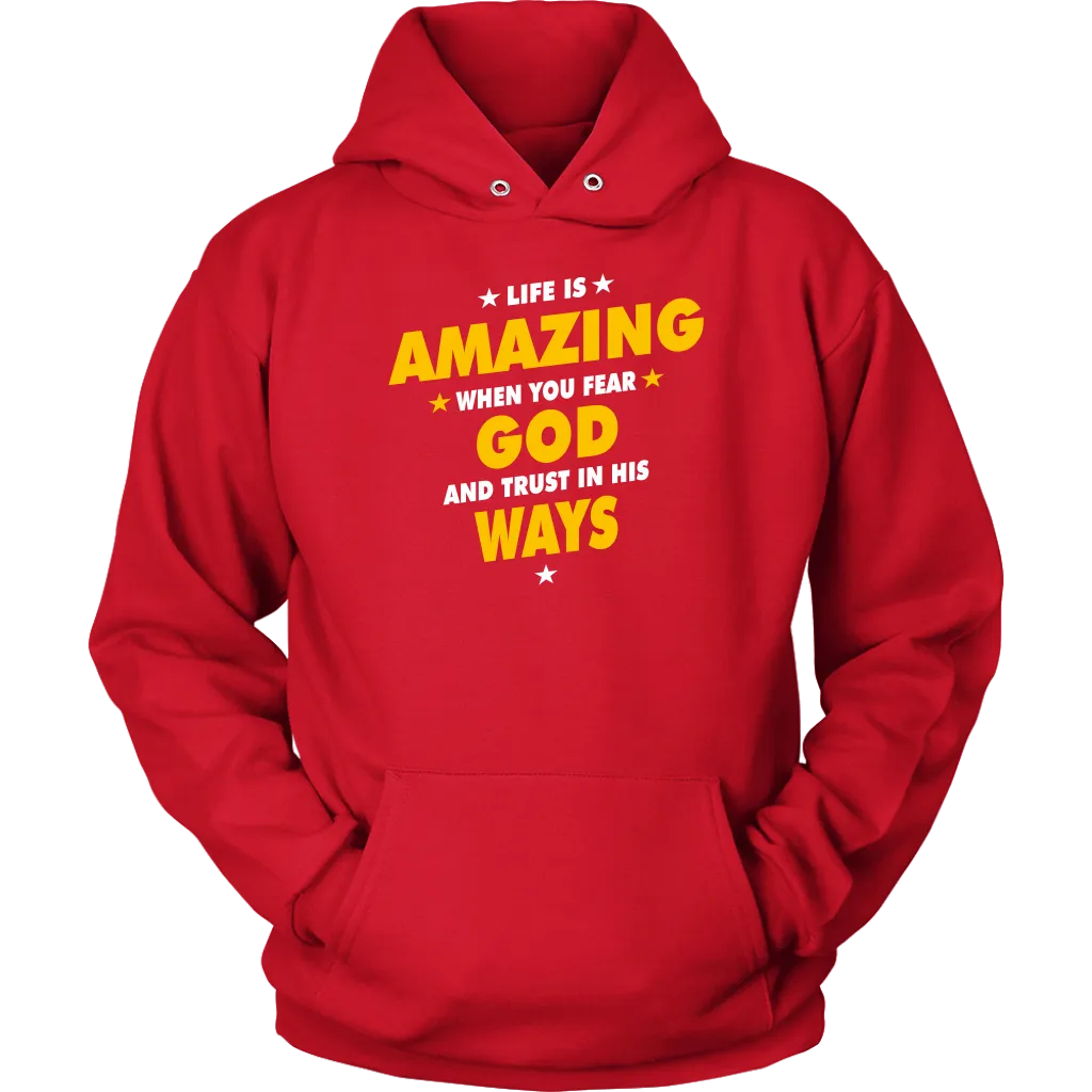 Life Is Amazing When You Fear God Unisex Hoodie Part 2