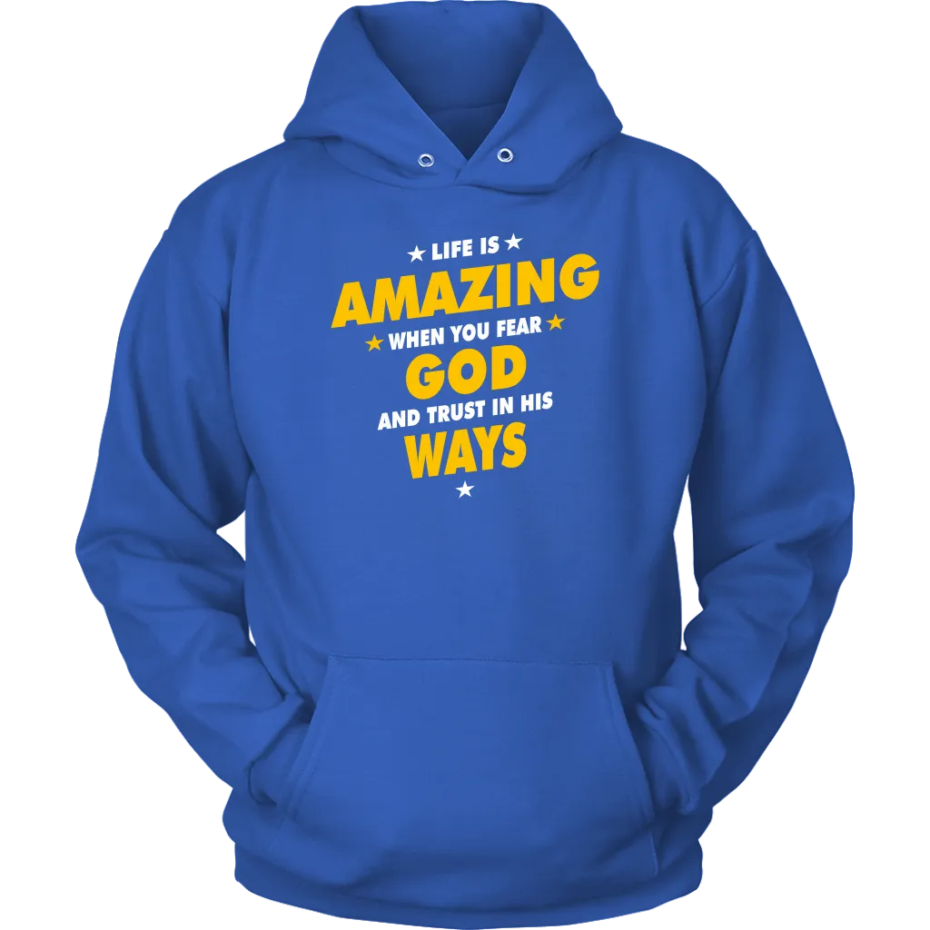 Life Is Amazing When You Fear God Unisex Hoodie Part 2