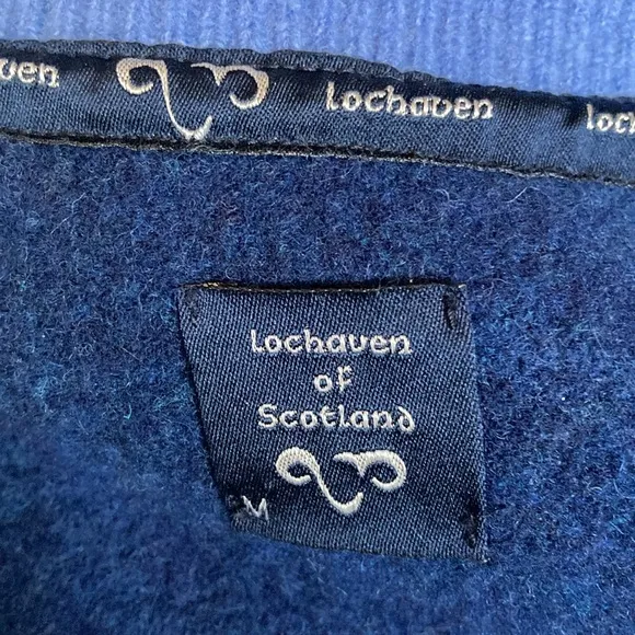 Lochaven of Scotland New Wool Zip Up Cardigan Sweater Jacket