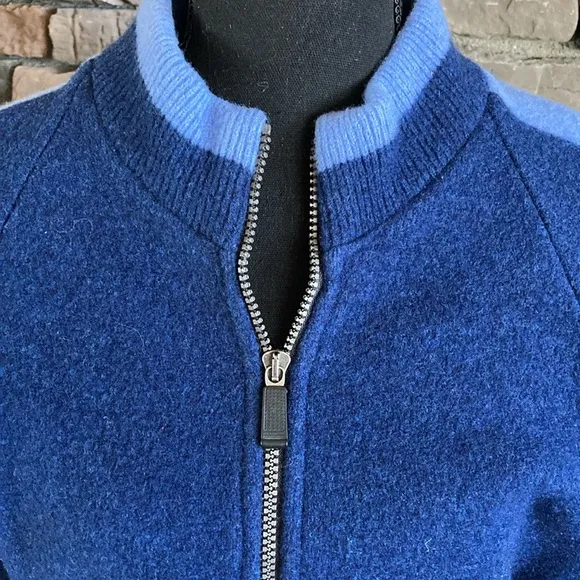 Lochaven of Scotland New Wool Zip Up Cardigan Sweater Jacket