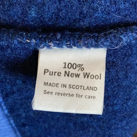 Lochaven of Scotland New Wool Zip Up Cardigan Sweater Jacket