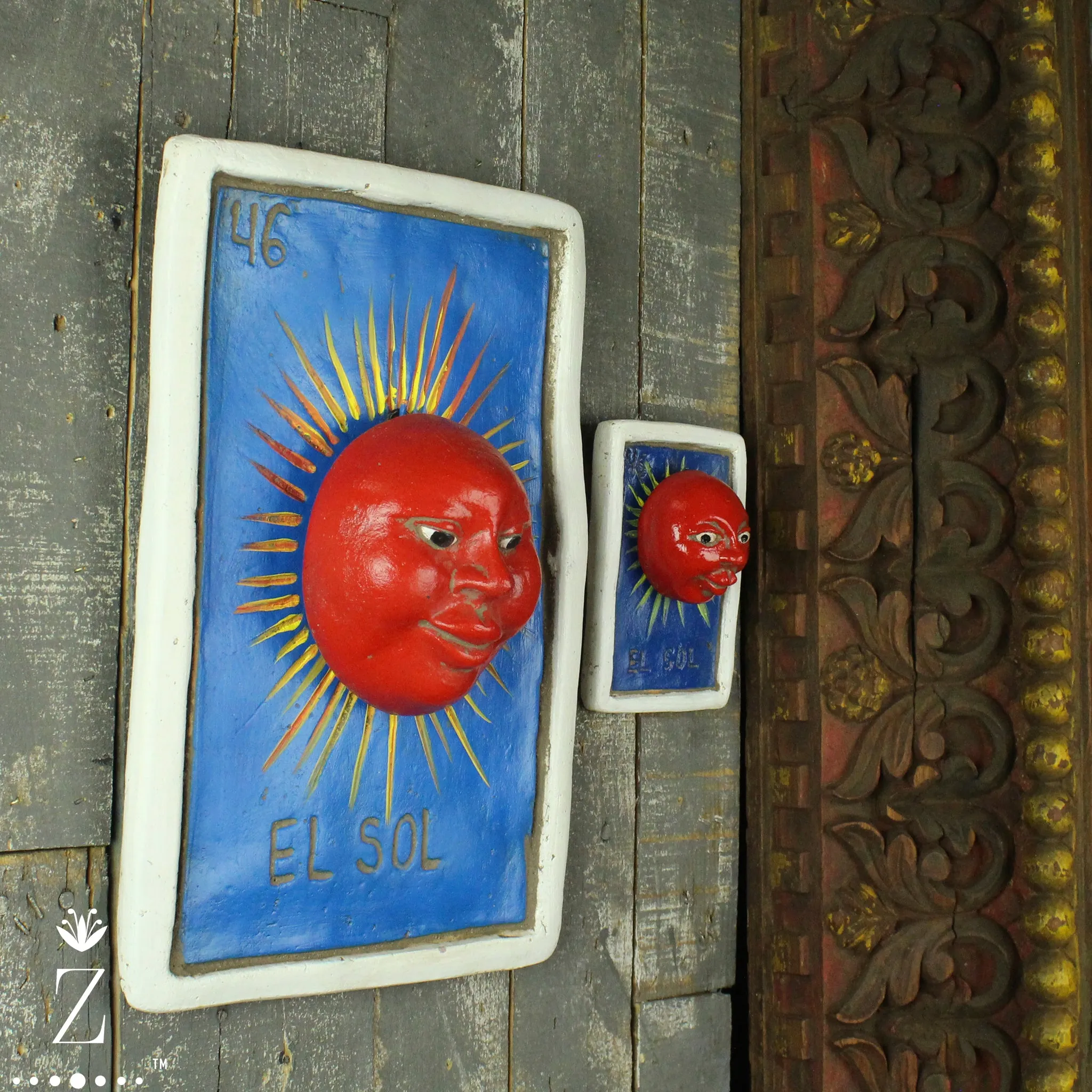 Loteria Card Wall Art, El Sol #46