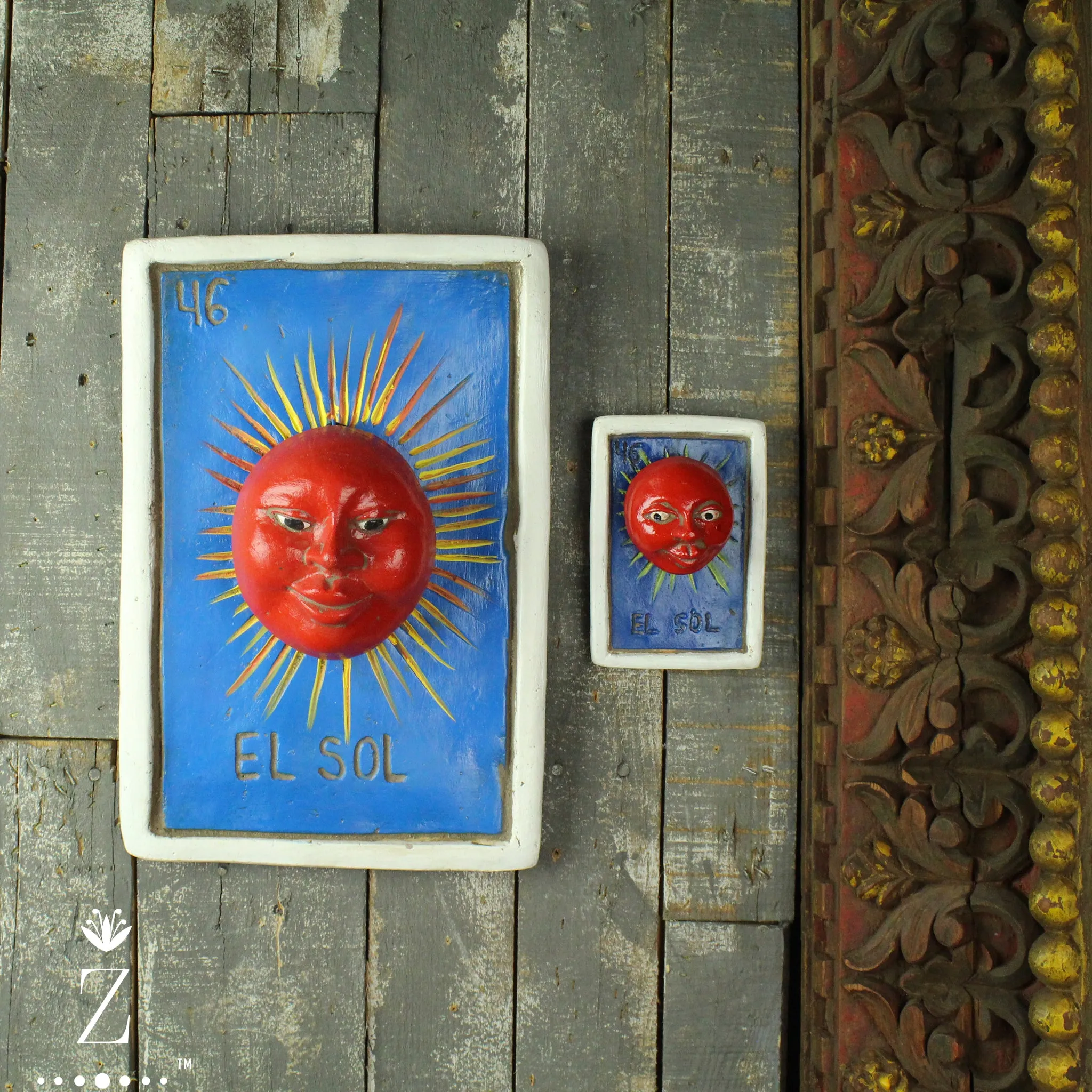 Loteria Card Wall Art, El Sol #46