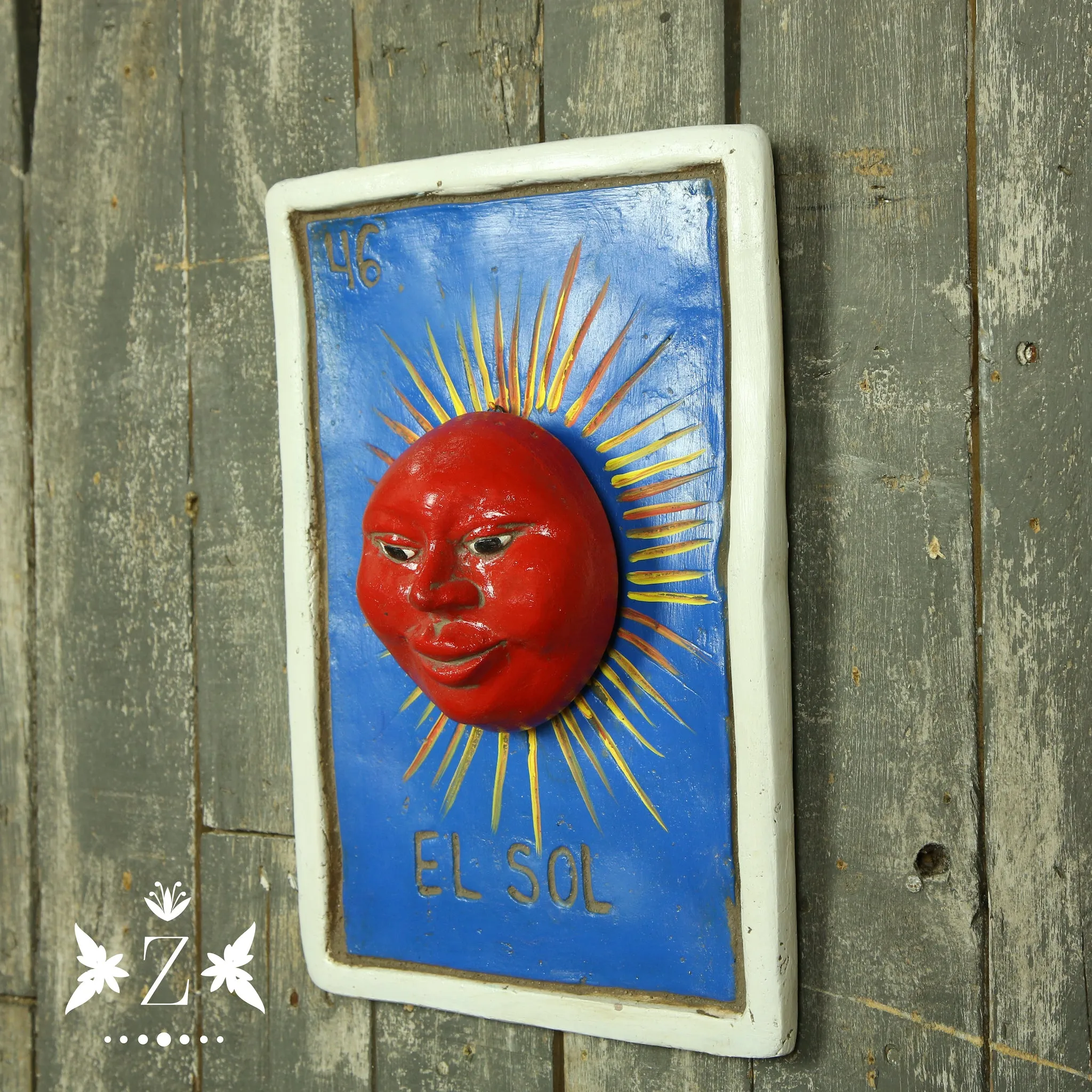 Loteria Card Wall Art, El Sol #46