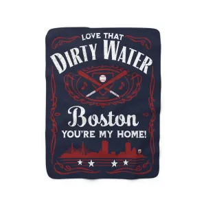 Love That Dirty Water Sherpa Fleece Blanket
