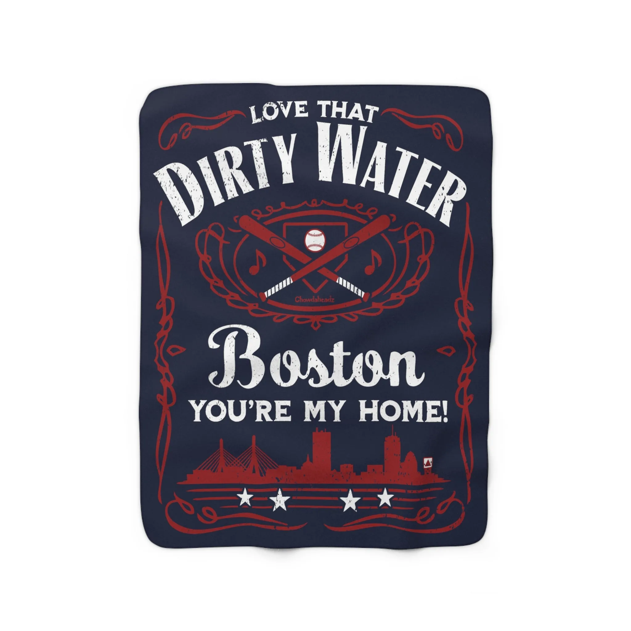 Love That Dirty Water Sherpa Fleece Blanket
