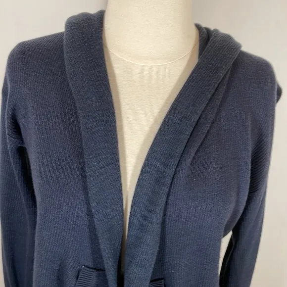 Lululemon Wool Blend Wrap Sweater Navy Blue, Size 4 #405