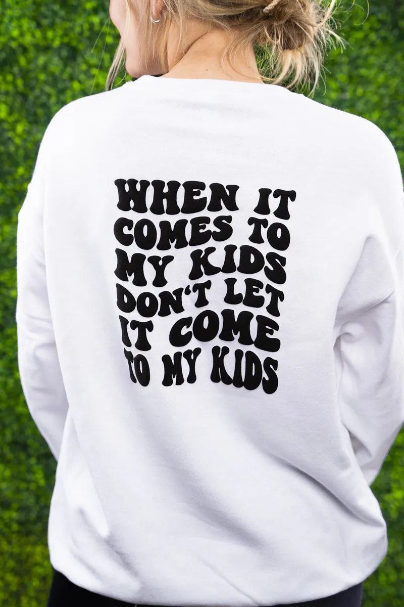 Mama Don't Play Happy Face Puff Vinyl Unisex NuBlend Crew Sweatshirt