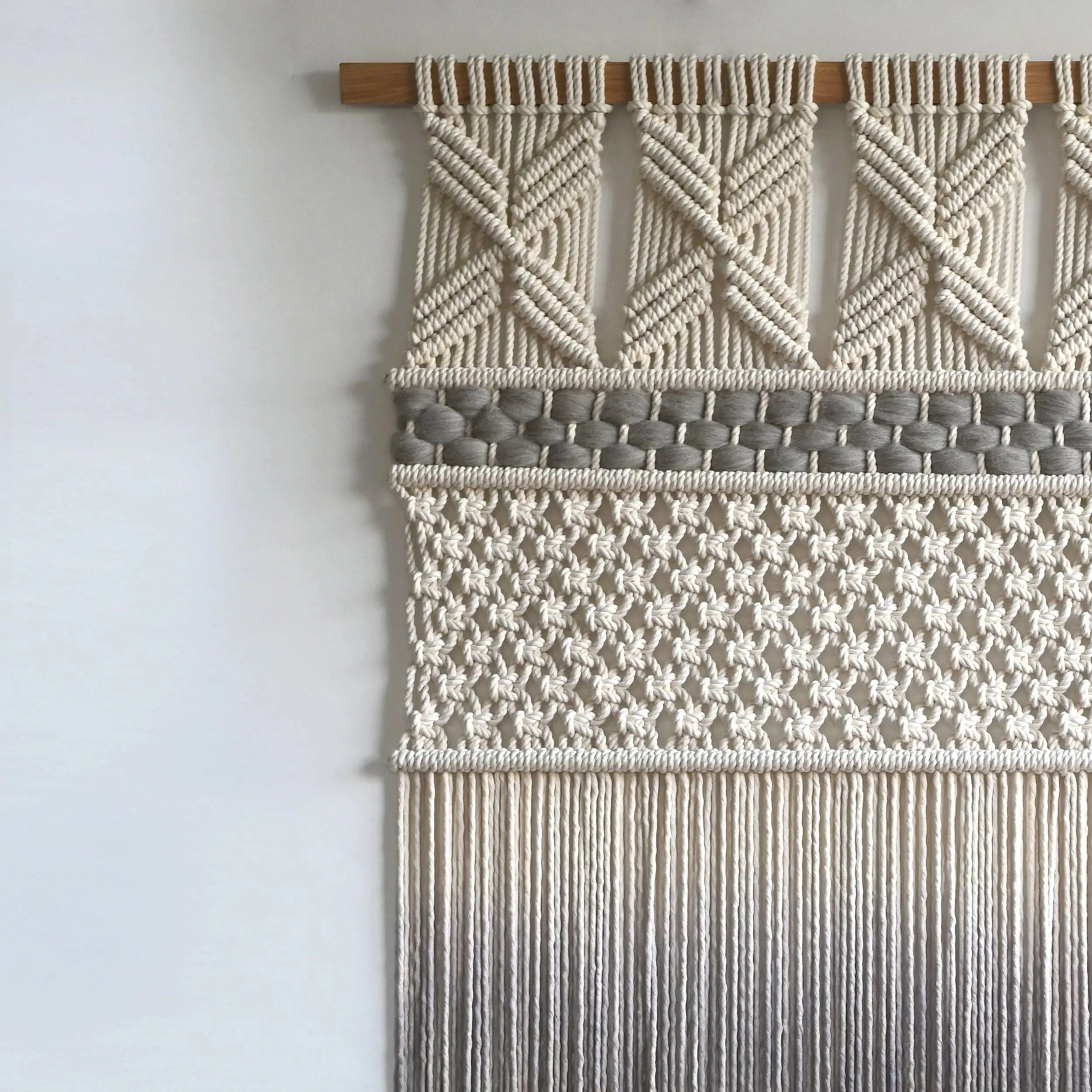 MARIANA Fiber Art - Elegantly Woven Wall Hanging
