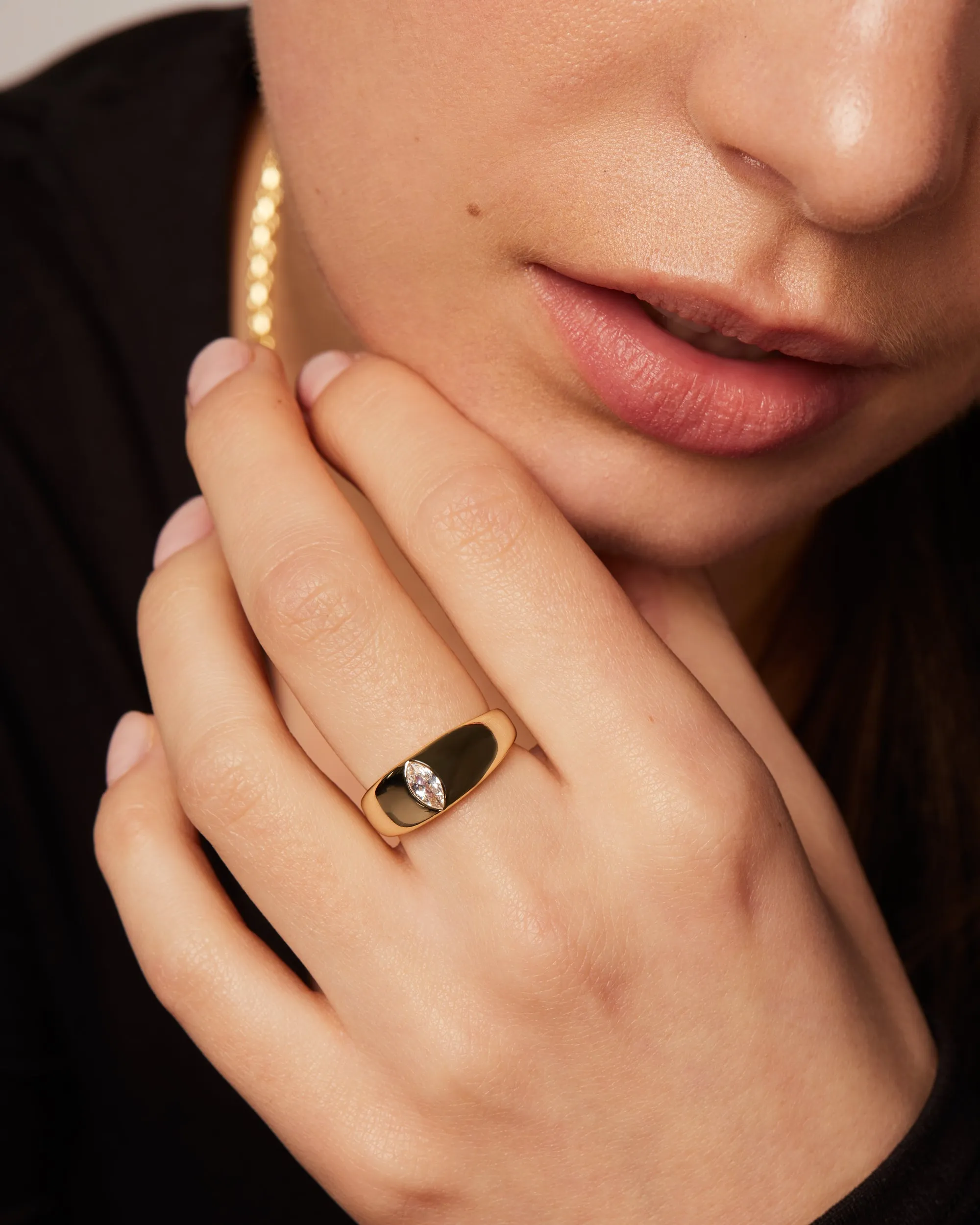 Marquise Chunky Ring