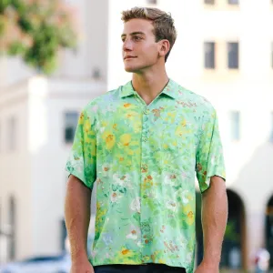 Men's Retro Shirt - Flower Paint
