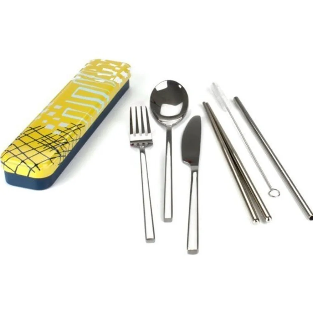 Metal Carry Your Cutlery Set by Retro Kitchen