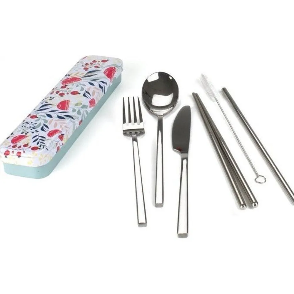 Metal Carry Your Cutlery Set by Retro Kitchen