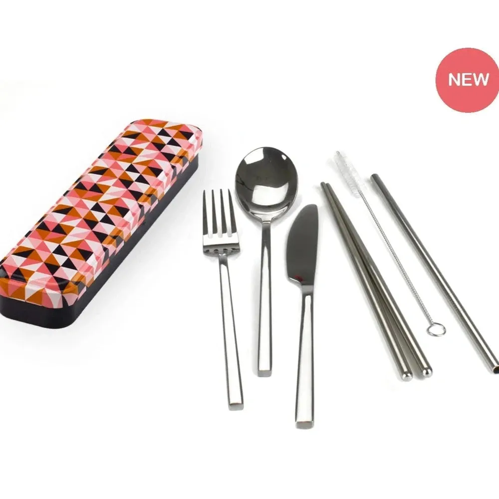 Metal Carry Your Cutlery Set by Retro Kitchen