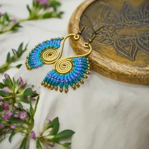 Micro Macrame Boho Earrings