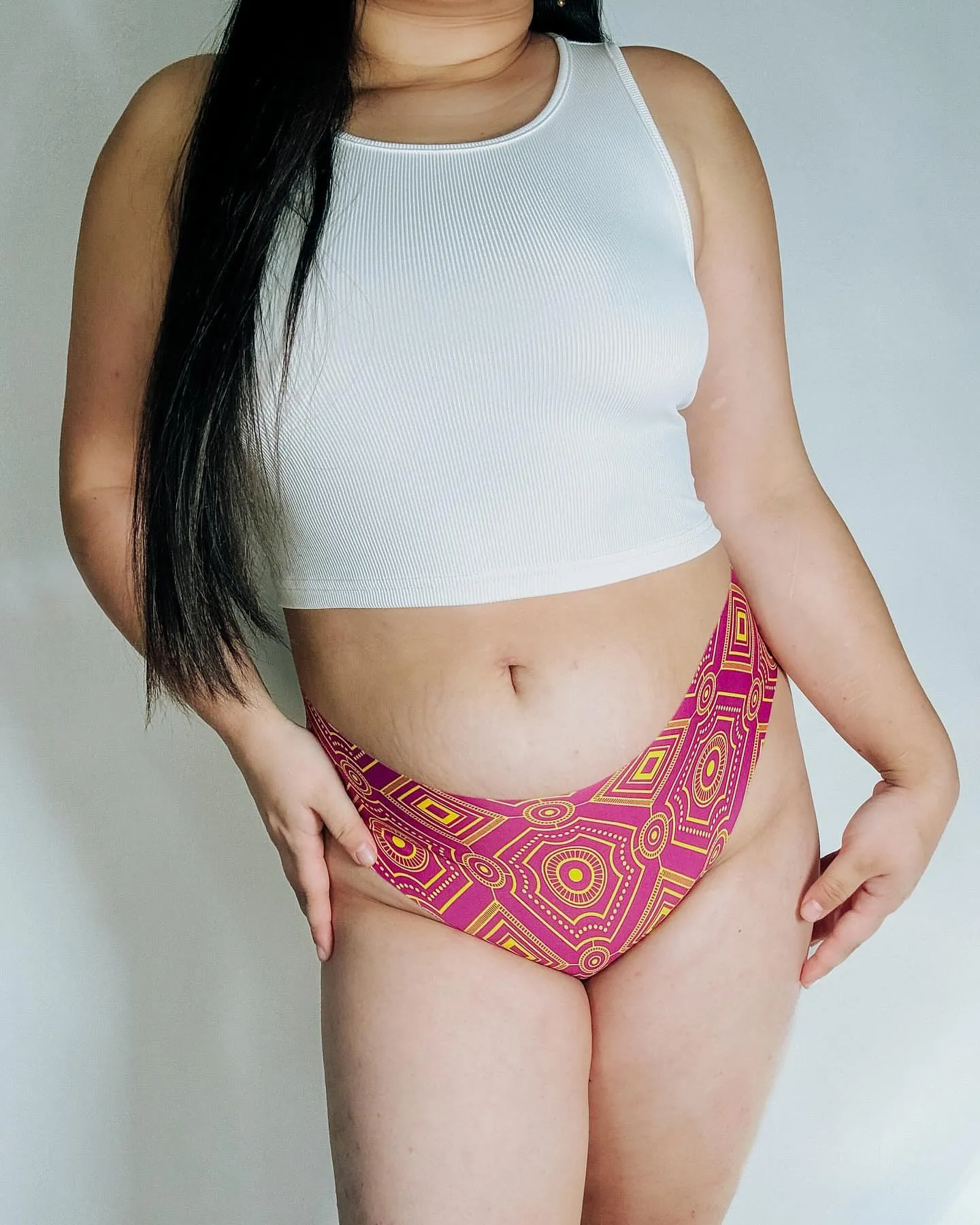 Mira Mosaic No-Show Bikini