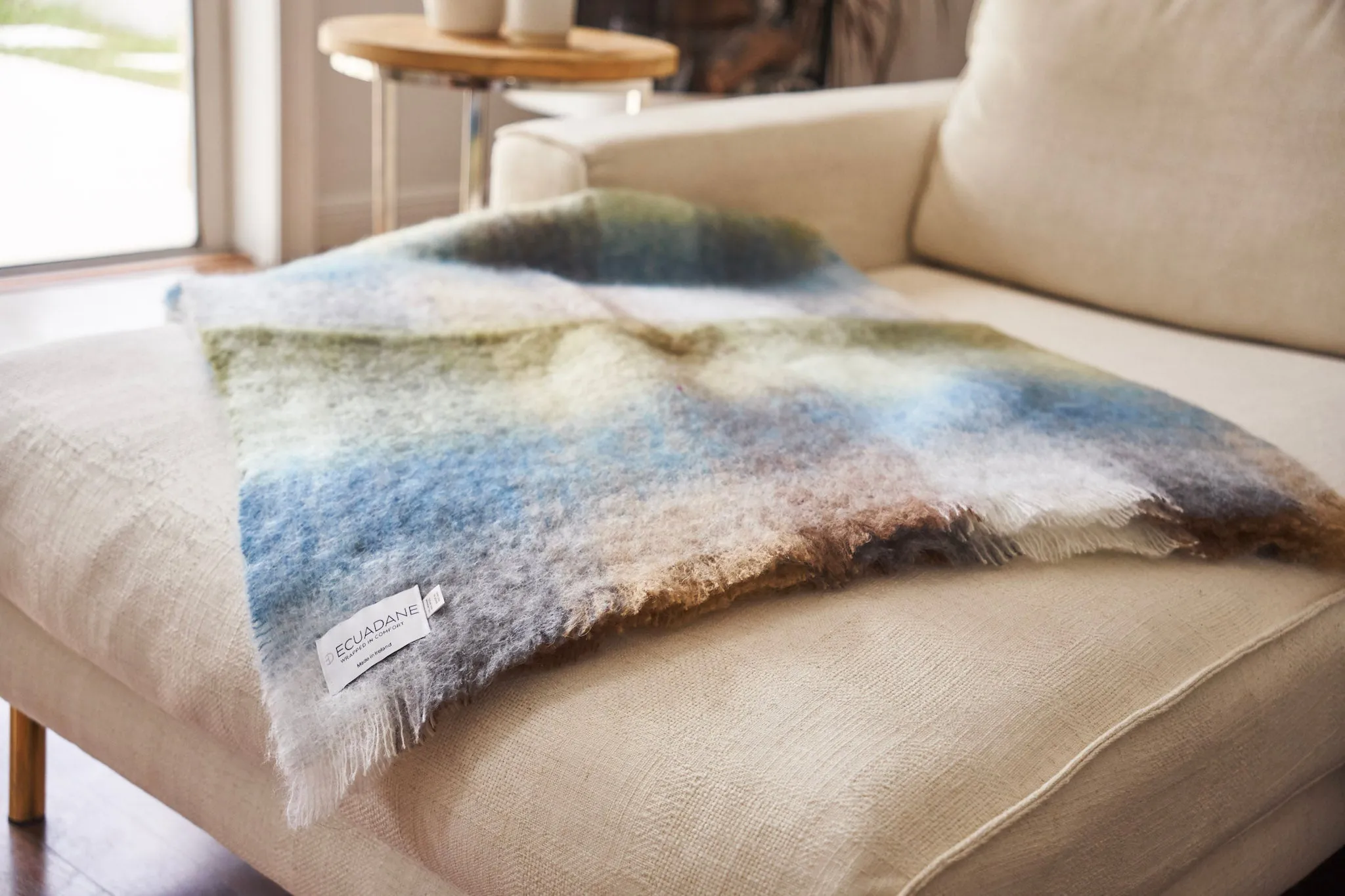 Mohair & Wool Throw Blanket - Cara Rowan