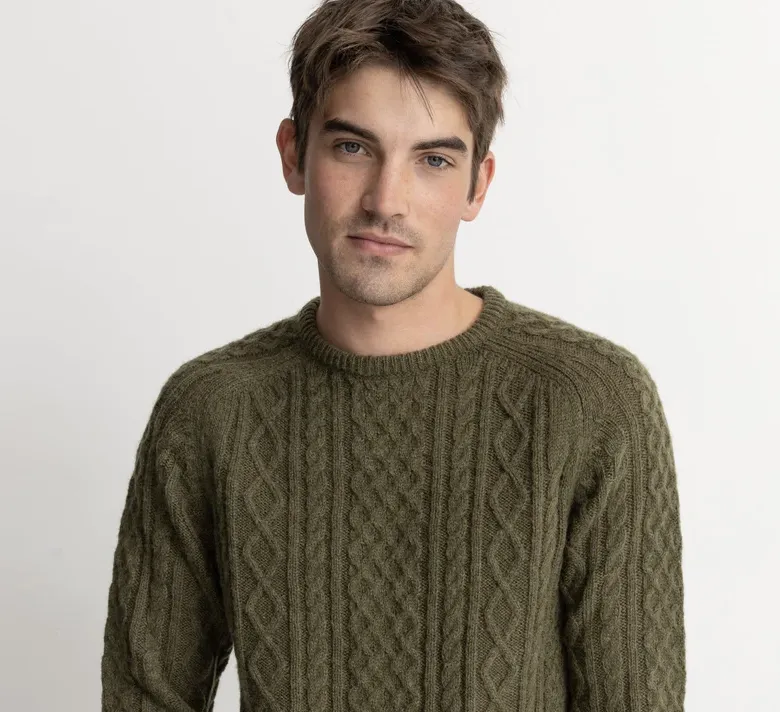 Mohair Fishermans Knit Sweater