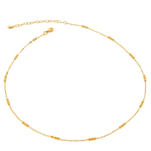 Monica Vinader Triple Beaded Choker Necklace 14-16"