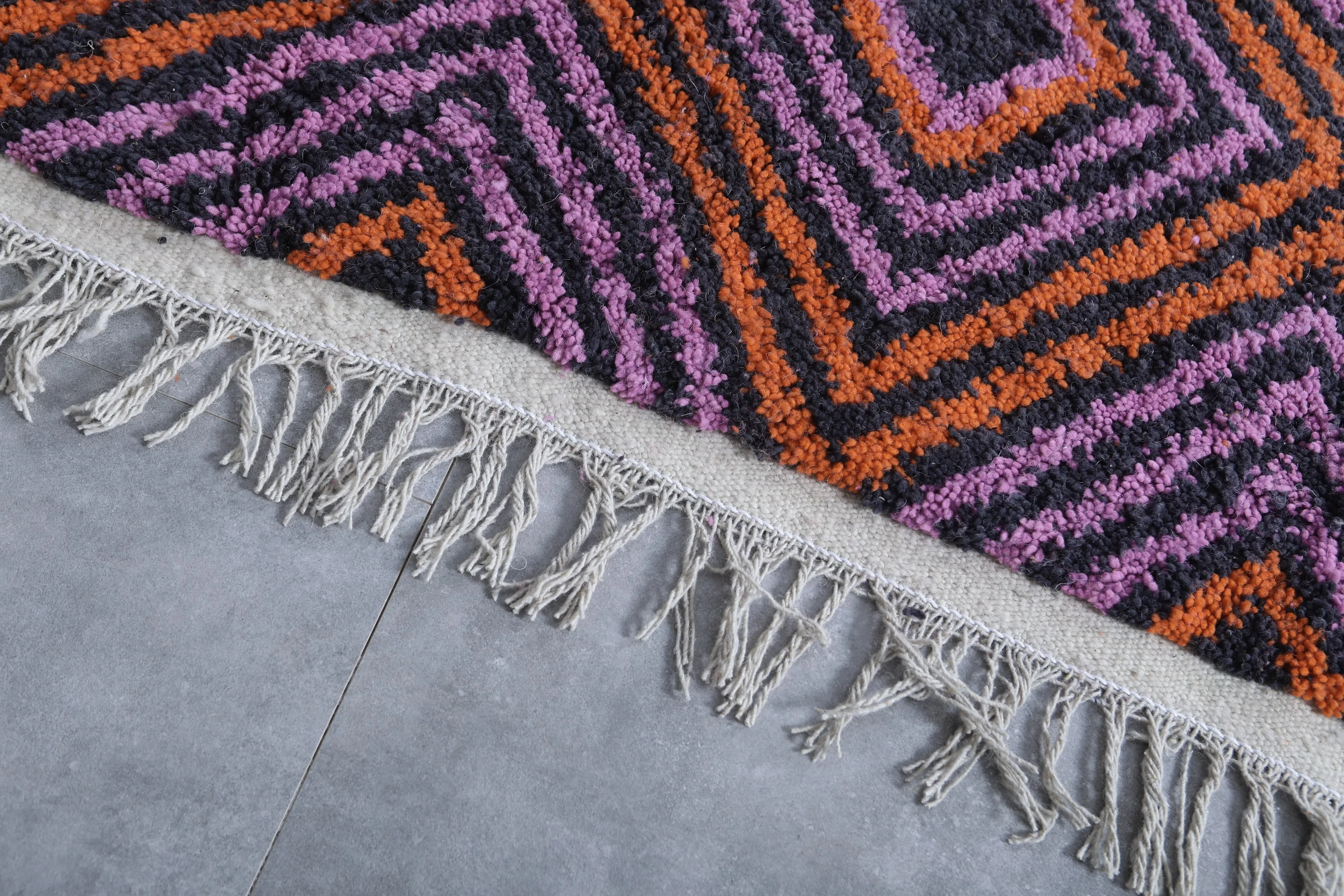 Moroccan Berber Rug - Handwoven 8.1 x 10.2 Feet | Vibrant Geometric Design