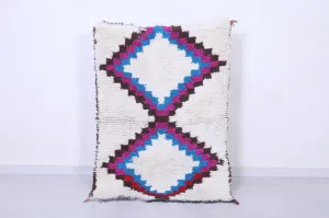 Moroccan Handmade Rug – Bold Geometric Pattern 3.3 x 4.7 ft