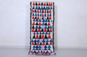 Moroccan Rug 2.6 x 6.8 Feet - Vibrant Handmade Runner