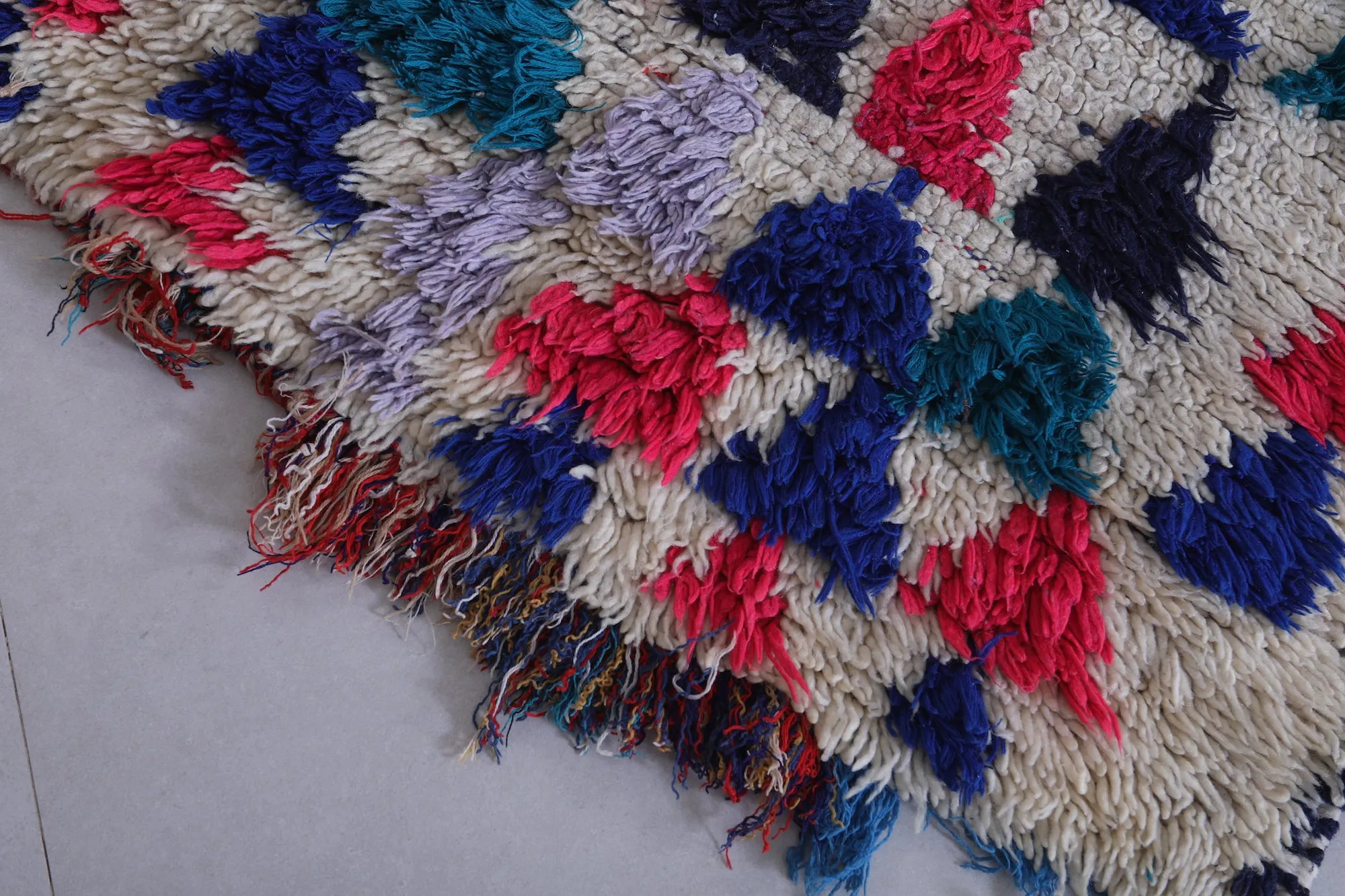 Moroccan Rug 2.6 x 6.8 Feet - Vibrant Handmade Runner