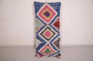 Moroccan Rug 2.7 x 7.2 Feet - Bold Geometric Design