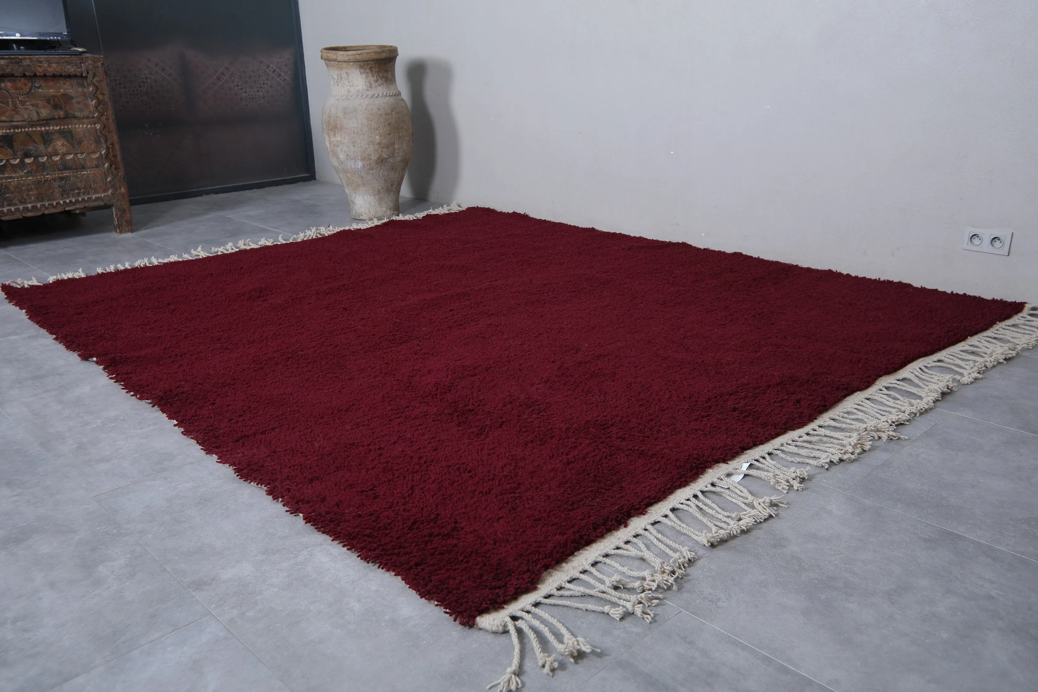 Moroccan rug burgundy - Handmade Custom rug