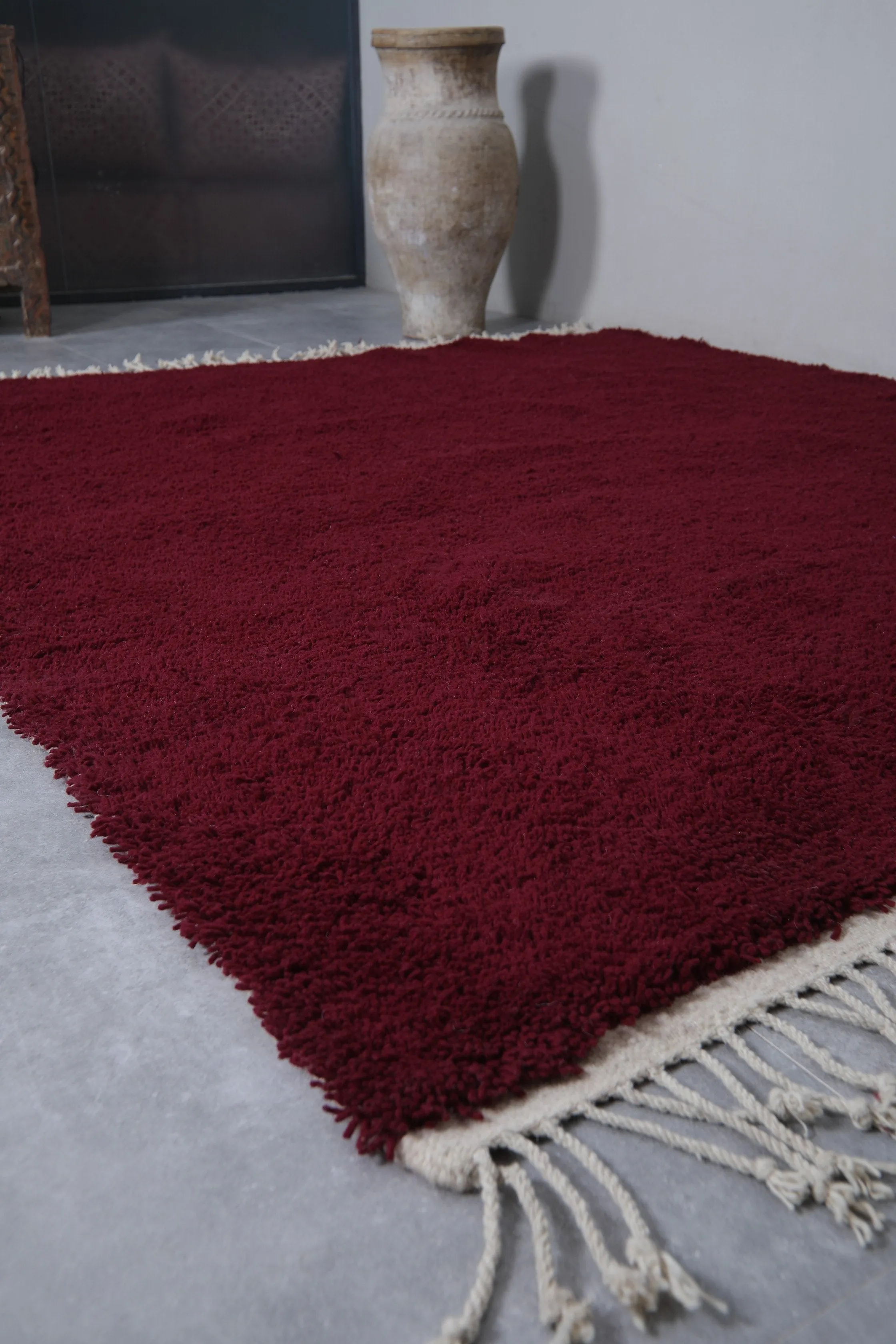 Moroccan rug burgundy - Handmade Custom rug