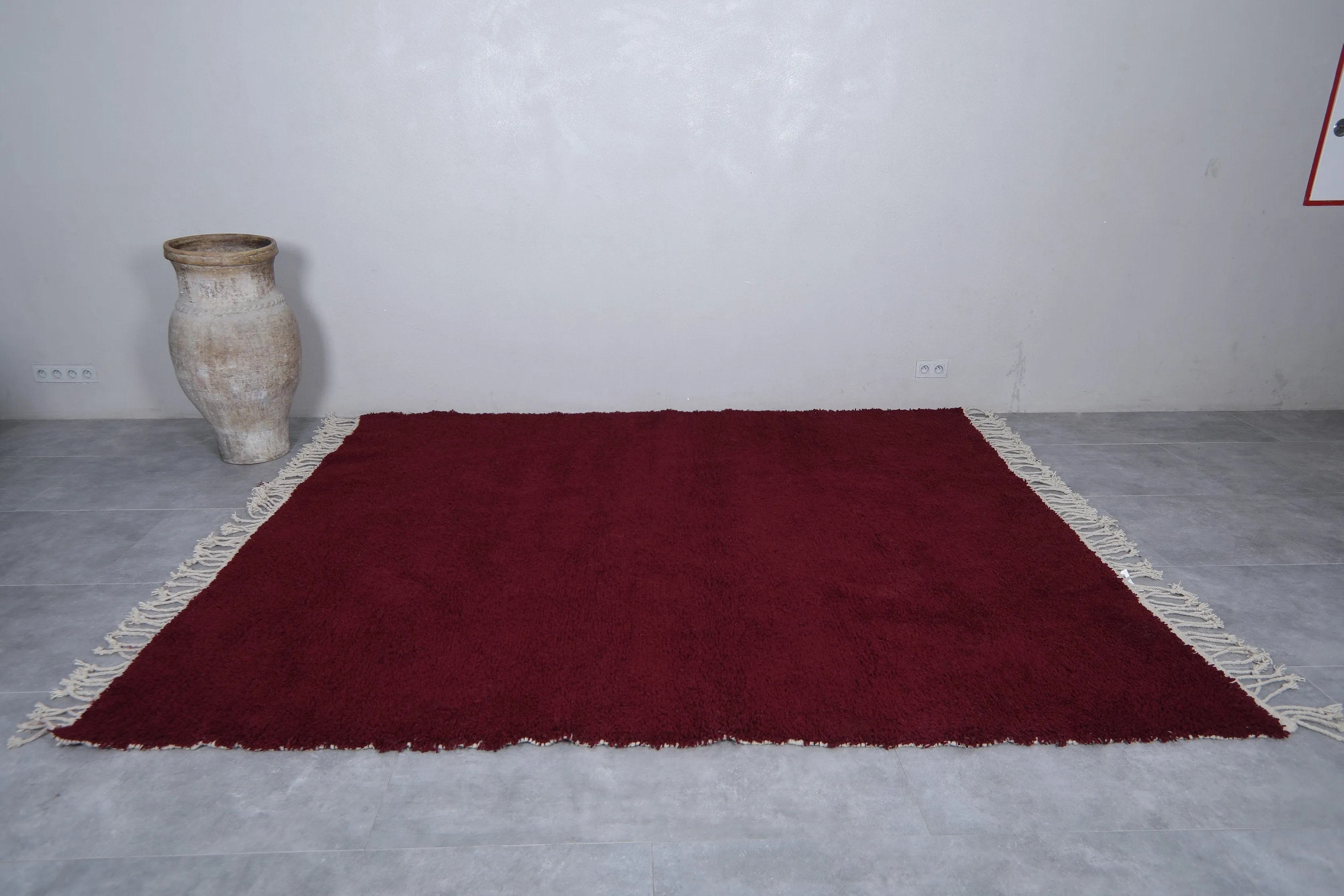 Moroccan rug burgundy - Handmade Custom rug