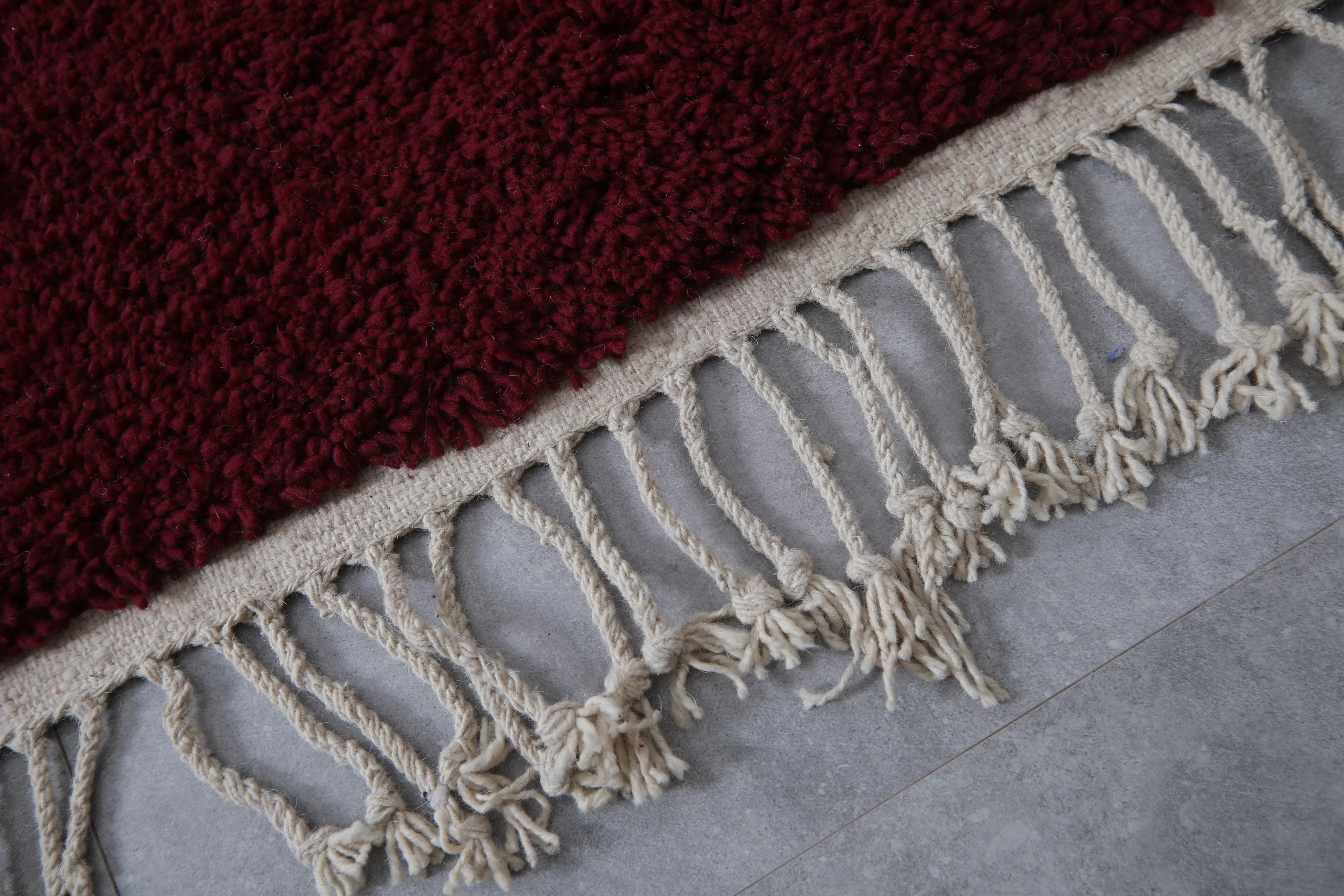 Moroccan rug burgundy - Handmade Custom rug