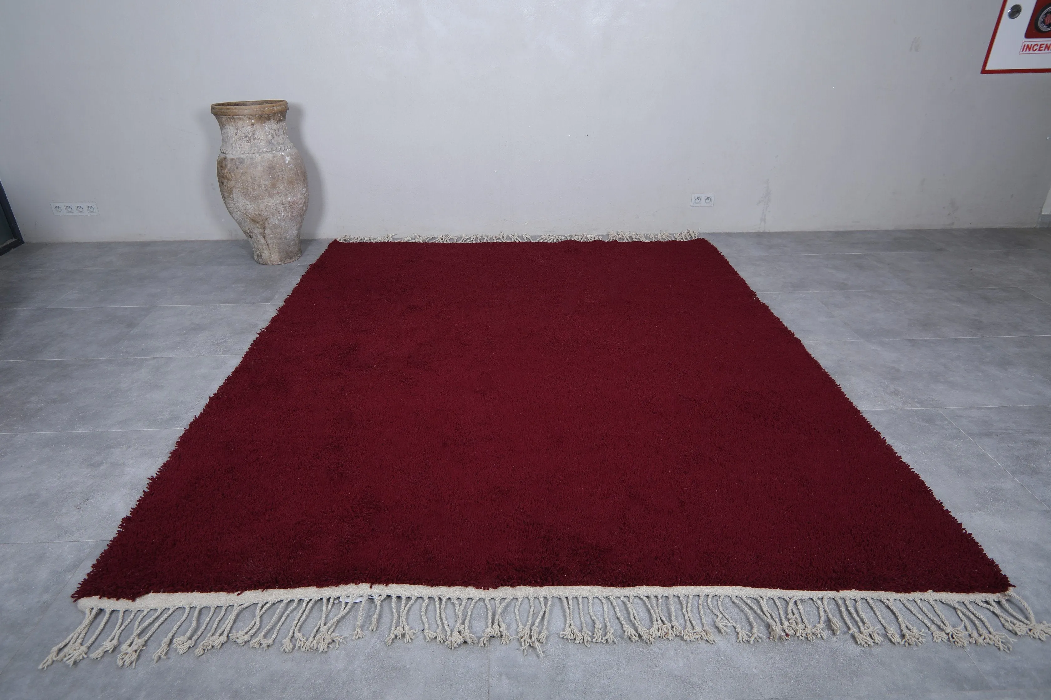 Moroccan rug burgundy - Handmade Custom rug