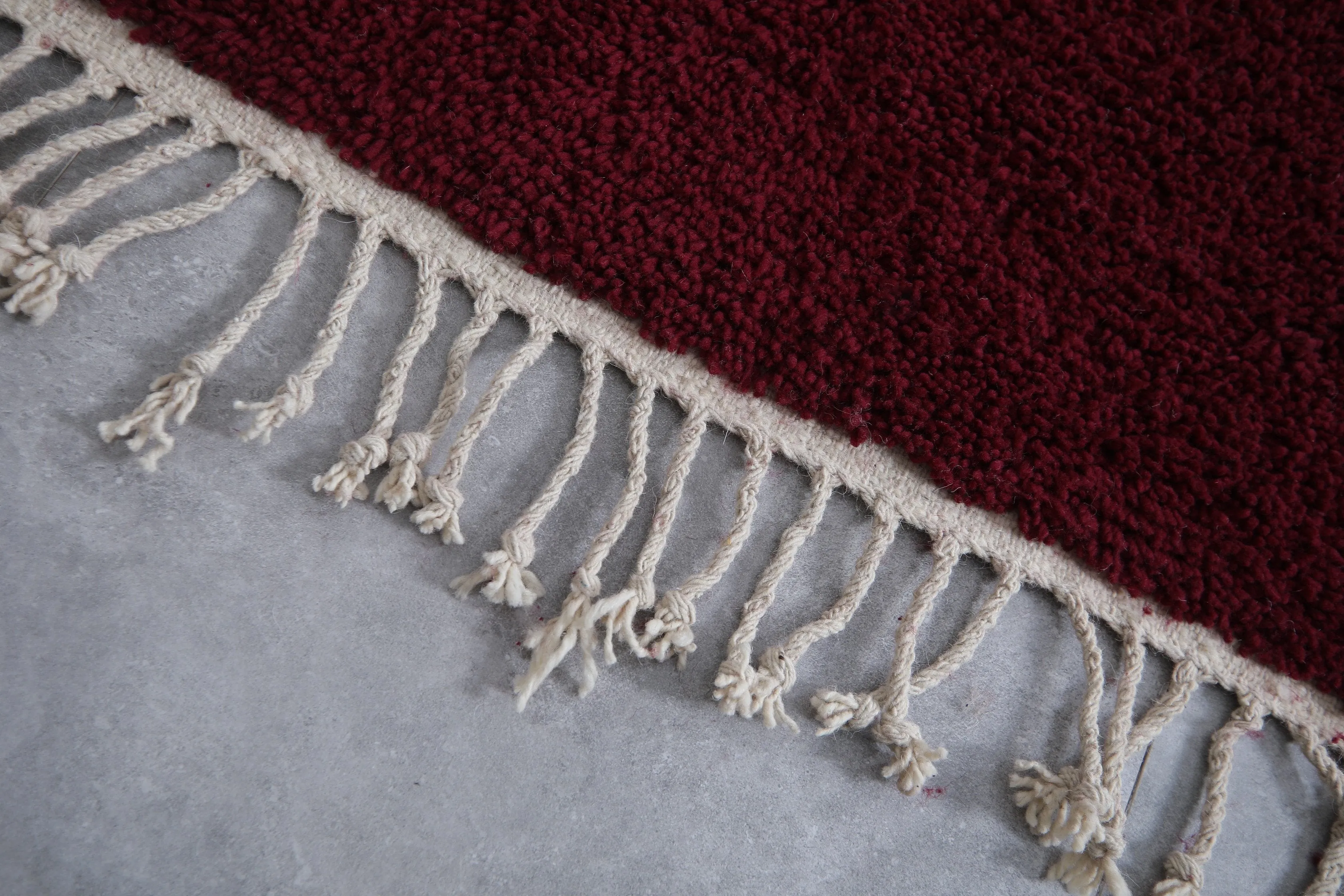 Moroccan rug burgundy - Handmade Custom rug