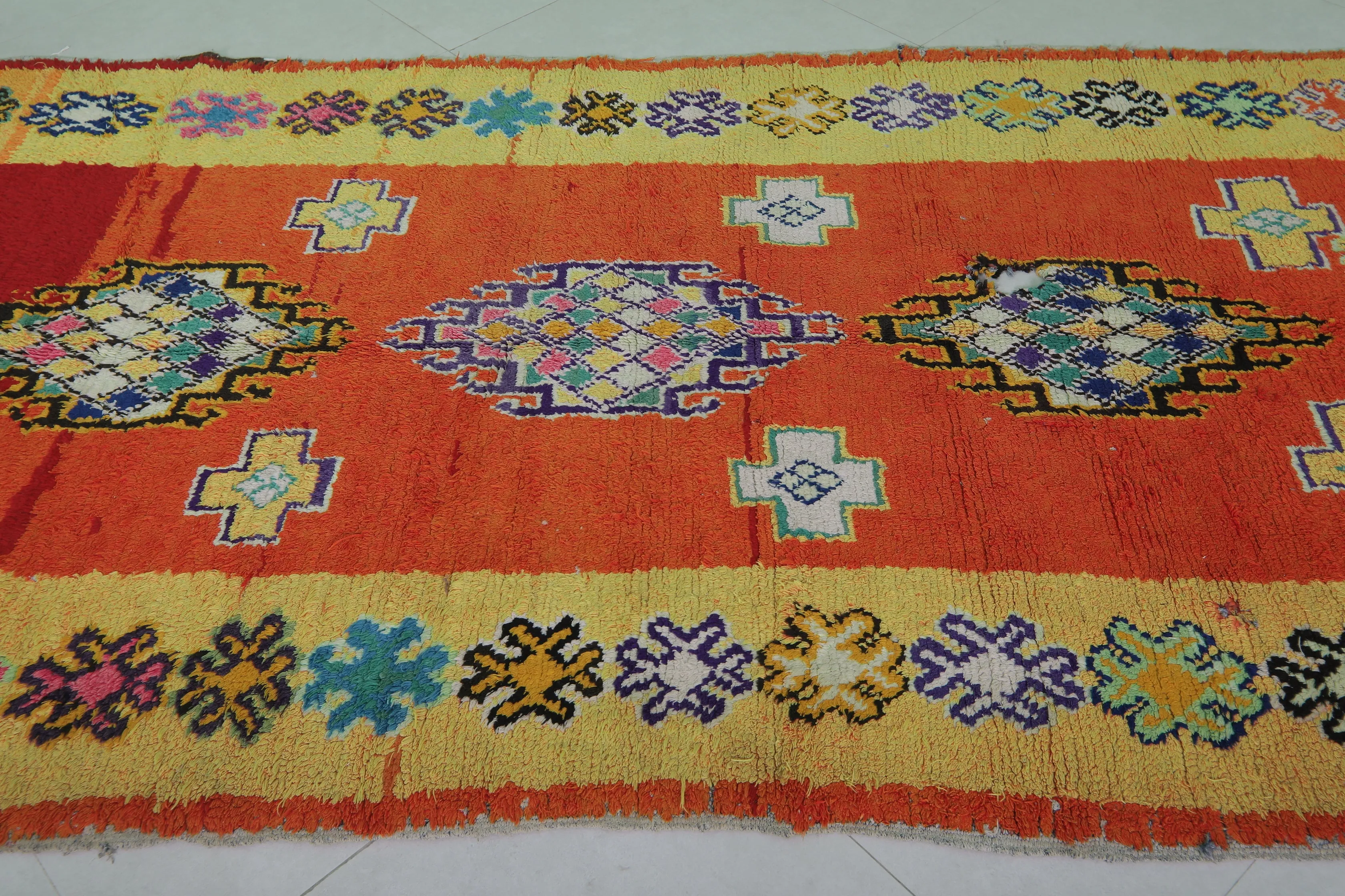 Moroccan Rug - Handwoven 4.8ft x 8.7ft | Vibrant Multicolor Design