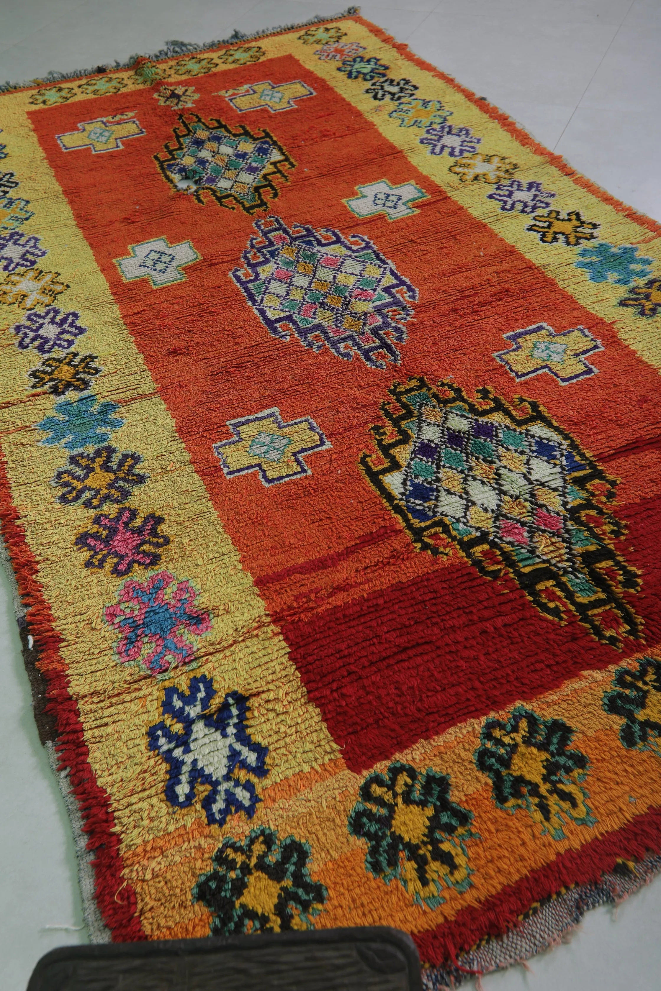 Moroccan Rug - Handwoven 4.8ft x 8.7ft | Vibrant Multicolor Design